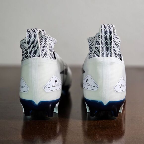 Nike Alpha Menace Elite 3 Flyknit Men's Football Cleats Shoes Size 8 White Black - Picture 6 of 16